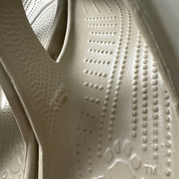 Dawgs Women's Z Beige Slip-On Sandals, Size 7 - Picture 5 of 9